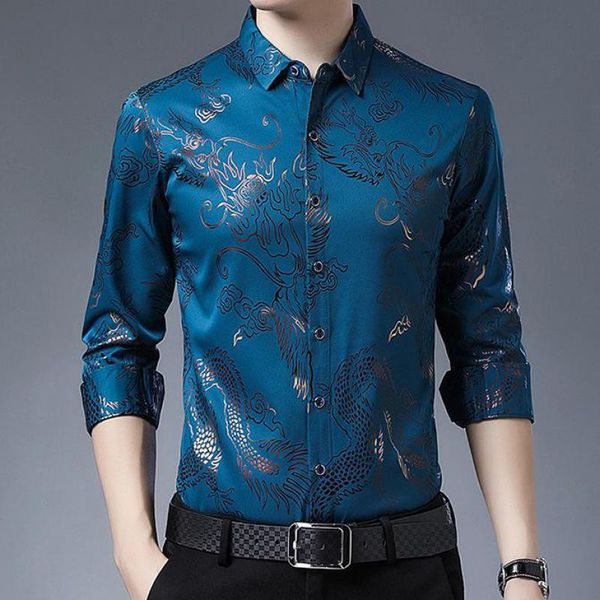 spring big size dark blue dargon printed luxury purple shirts for mens party dress smooth stretch blouse red claret men's casual, White;black
spring big size dark blue dargon printed luxury purple shirts for mens party dress smooth stretch blouse red claret men's casual, White;black