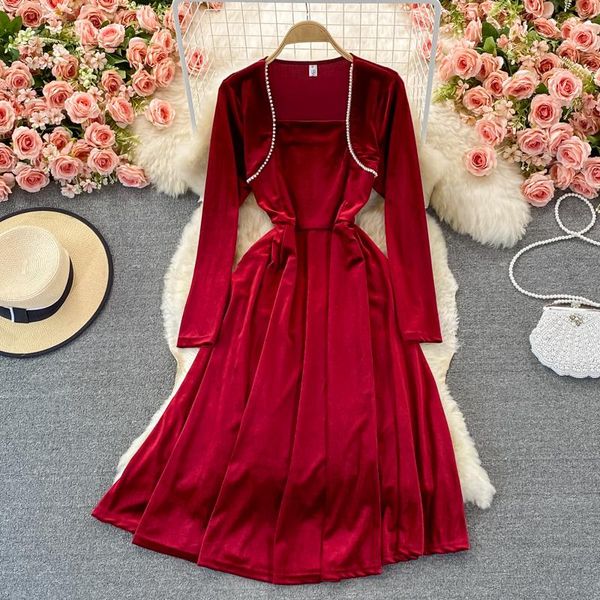 casual dresses aibeautyer autumn vintage solid slim lady dress a line square collar chiffon pullover high waist mid-calf women, Black;gray
casual dresses aibeautyer autumn vintage solid slim lady dress a line square collar chiffon pullover high waist mid-calf women, Black;gray