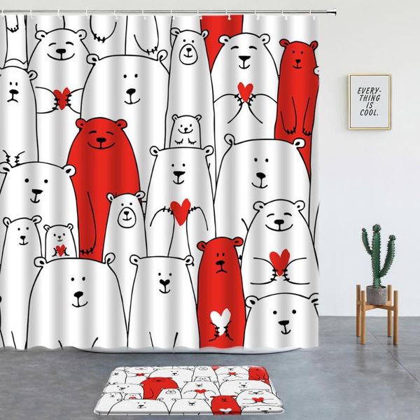 shower curtains 2 pcs cartoon animal polar bear printing set kids bathroom decor screen bath mats entrance door mat non-slip rug
shower curtains 2 pcs cartoon animal polar bear printing set kids bathroom decor screen bath mats entrance door mat non-slip rug