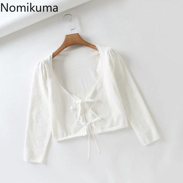 women's knits & tees nomikuma v neck long sleeve cardigan women solid color lace up high street knitwear chic casual all-match streetw, White
women's knits & tees nomikuma v neck long sleeve cardigan women solid color lace up high street knitwear chic casual all-match streetw, White