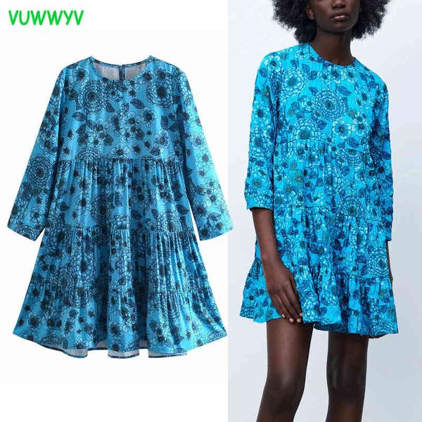 summer dress blue floral print plus size es woman ruffle short african women casual long sleeve vestido 210430, Black;gray
summer dress blue floral print plus size es woman ruffle short african women casual long sleeve vestido 210430, Black;gray