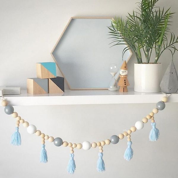 fashion nordic wind wall hanging curtain macarons wooden bead tassel sticker children's room decoration decorative objects & figurines
fashion nordic wind wall hanging curtain macarons wooden bead tassel sticker children's room decoration decorative objects & figurines