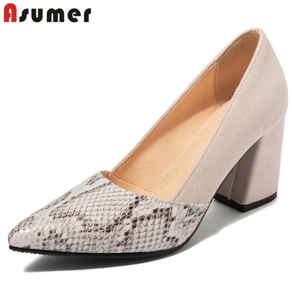 dress shoes asumer 2021 big size 33-46 women pumps snake pointed toe spring summer single high heel ladies office, Black
dress shoes asumer 2021 big size 33-46 women pumps snake pointed toe spring summer single high heel ladies office, Black