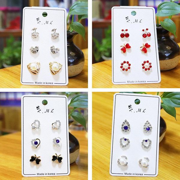 party sweet lovely girl cherry pearl earrings korean simple versatile 3 pairs / set stud, Golden;silver
party sweet lovely girl cherry pearl earrings korean simple versatile 3 pairs / set stud, Golden;silver