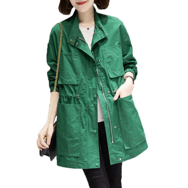 women's trench coats female coat windbreaker women mid-length spring autumn jackets large size 5xl zipper outerwear loose casual jacket, Tan;black
women's trench coats female coat windbreaker women mid-length spring autumn jackets large size 5xl zipper outerwear loose casual jacket, Tan;black