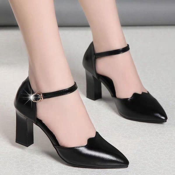 dress shoes marlisasa women cute black pointed toe buckle strap high heel lady classic square comfort summer pumps h6103
dress shoes marlisasa women cute black pointed toe buckle strap high heel lady classic square comfort summer pumps h6103