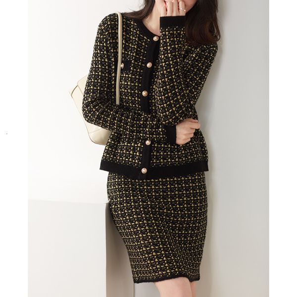 two piece dress winter women knitted sweater skirt suits sets warm knitwear elegant plaid golden wool knitting jacket & pencil sui, White
two piece dress winter women knitted sweater skirt suits sets warm knitwear elegant plaid golden wool knitting jacket & pencil sui, White