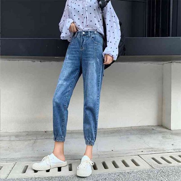 arrival autumn korea fashion women high waist loose denim harem pants all-matched casual vintage blue jeans s340 210512
arrival autumn korea fashion women high waist loose denim harem pants all-matched casual vintage blue jeans s340 210512