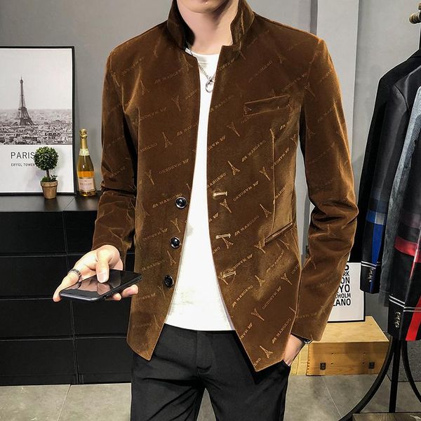 luxury velvet men blazers 2021 spring stand-up collar wedding business suit jackets casual dress coat streetwear social jacket men's su, White;black
luxury velvet men blazers 2021 spring stand-up collar wedding business suit jackets casual dress coat streetwear social jacket men's su, White;black