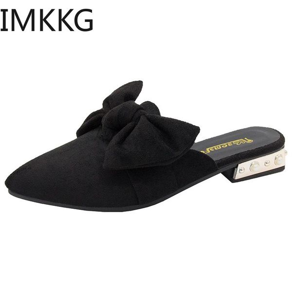 slippers women flock bowtie female mules fashion low heels shoes pointed toe ladies plus size elegant woman slipper q00220, Black
slippers women flock bowtie female mules fashion low heels shoes pointed toe ladies plus size elegant woman slipper q00220, Black