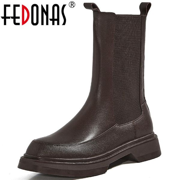 boots fedonas classic design women winter platform genuine leather shoes woman heels 2021 est office lady party ankle, Black
boots fedonas classic design women winter platform genuine leather shoes woman heels 2021 est office lady party ankle, Black