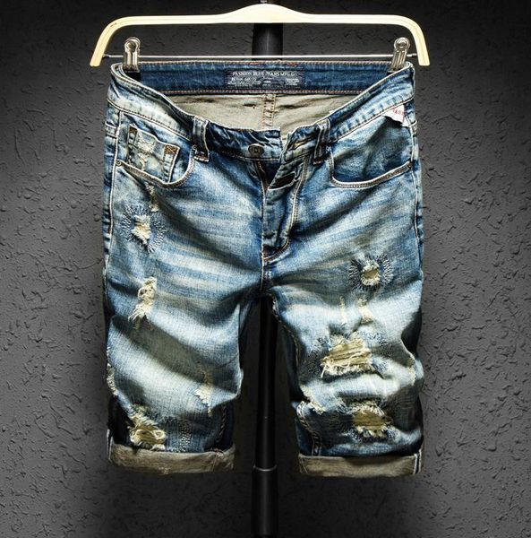 summer style men denim jeans luxury slim stretch shorts zipper straight moto & biker hole pants for men's, Blue
summer style men denim jeans luxury slim stretch shorts zipper straight moto & biker hole pants for men's, Blue
