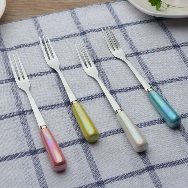 forks fruit fork prong picks ceramic handle salad stainless steel colorful cutlery dinnerware pearl glaze tableware 4pcs/set
forks fruit fork prong picks ceramic handle salad stainless steel colorful cutlery dinnerware pearl glaze tableware 4pcs/set