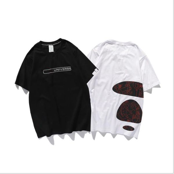 summer ape head print t shirt round neck couple men and women the same style, White;black
summer ape head print t shirt round neck couple men and women the same style, White;black