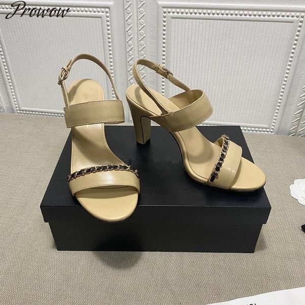 dress shoes prowow heels sandals women peep toe sandalias leather quality feminina party ladies brand summer, Black
dress shoes prowow heels sandals women peep toe sandalias leather quality feminina party ladies brand summer, Black