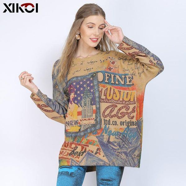 winter modern girl print sweater for women pullovers knitted o-neck jumper oversized warm sweaters high elastic pull femme women's, White;black
winter modern girl print sweater for women pullovers knitted o-neck jumper oversized warm sweaters high elastic pull femme women's, White;black