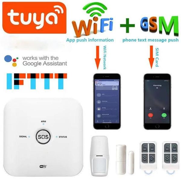 intelligent tuya wireless wifi +gsm graffiti smart home trade style security alarm system systems
intelligent tuya wireless wifi +gsm graffiti smart home trade style security alarm system systems