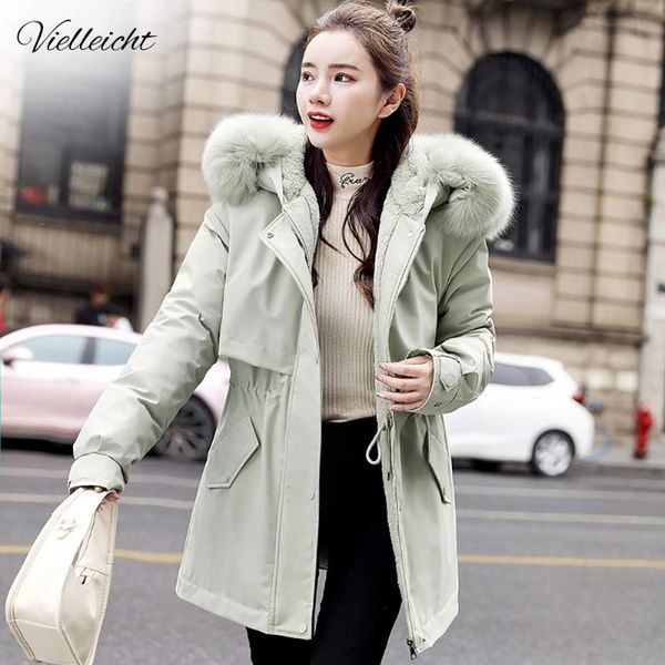 women's down & parkas vielleicht women long winter jacket cotton-padded thick drawstring fur liner coat female warm casual hooded outfi, Black
women's down & parkas vielleicht women long winter jacket cotton-padded thick drawstring fur liner coat female warm casual hooded outfi, Black