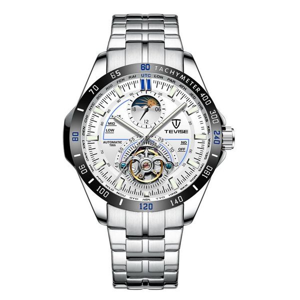 wristwatches 2021 men's mechanical watch multi-function business style q-38, Slivery;brown
wristwatches 2021 men's mechanical watch multi-function business style q-38, Slivery;brown