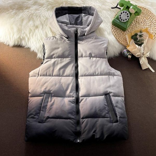 men's vests legible 2021 winter sleeveless jacket casual loose vest man warm hooded waistcoat men, Black;white
men's vests legible 2021 winter sleeveless jacket casual loose vest man warm hooded waistcoat men, Black;white