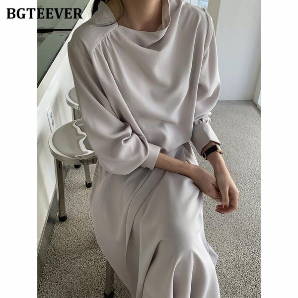 casual dresses bgteever 2021 spring o-neck female dress long sleeve slim waist irregular women elegant office work vestidos femme, Black;gray
casual dresses bgteever 2021 spring o-neck female dress long sleeve slim waist irregular women elegant office work vestidos femme, Black;gray