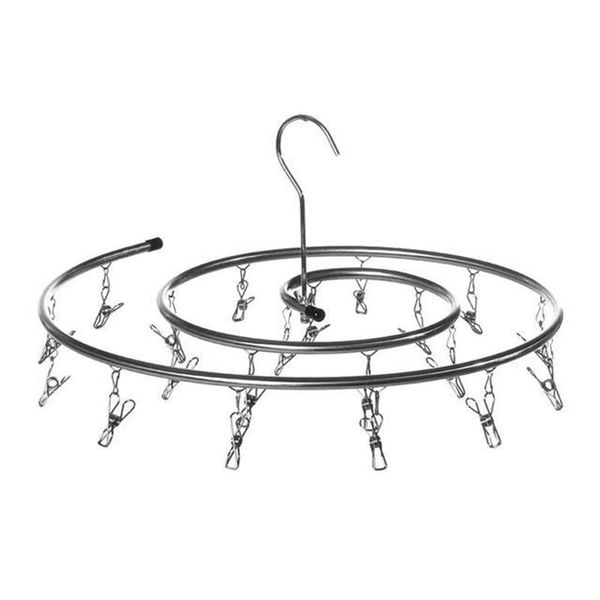 hangers & racks stainless steel blanket hanger round spiral quilt sheets rotating drying rack with clips
hangers & racks stainless steel blanket hanger round spiral quilt sheets rotating drying rack with clips