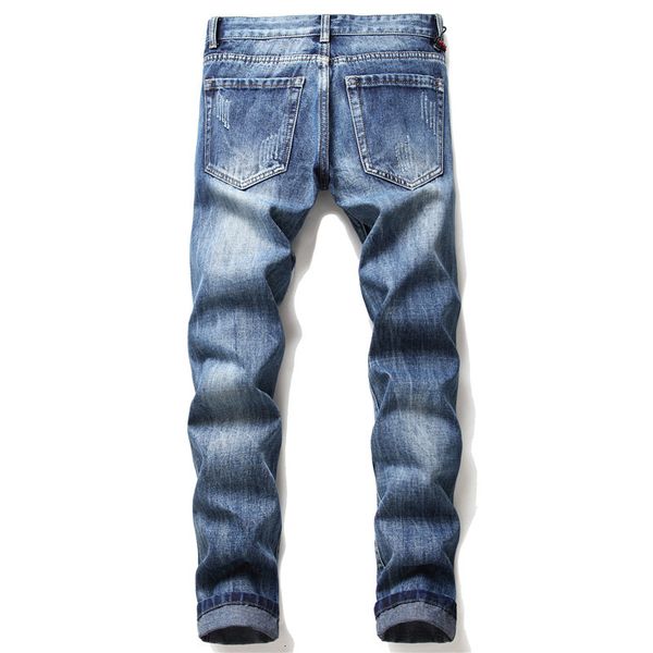 men's jeans eagle hawk badge patch design fashion flag embroidery patchwork slim straight denim pants 5hj2, Blue
men's jeans eagle hawk badge patch design fashion flag embroidery patchwork slim straight denim pants 5hj2, Blue