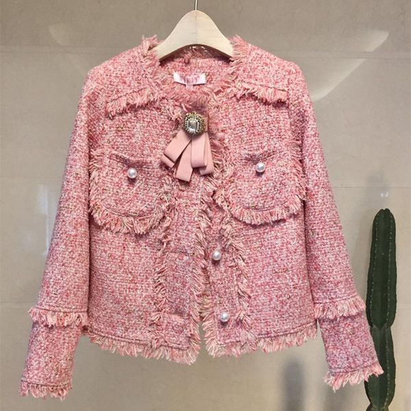 women's jackets women light luxury retro woolen tweed fringed small fragrant wind short coat for autumn winter fashion long sleeve jack, Black;brown
women's jackets women light luxury retro woolen tweed fringed small fragrant wind short coat for autumn winter fashion long sleeve jack, Black;brown