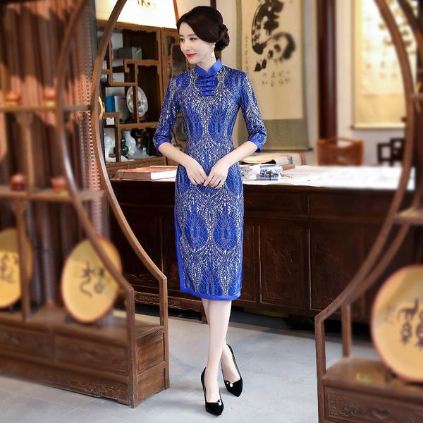 bling embroidery floral lady cheongsam 3/4 sleeve mandarin collar qipao straight gown elegant mother dress chinese skirt ethnic clothing, Red
bling embroidery floral lady cheongsam 3/4 sleeve mandarin collar qipao straight gown elegant mother dress chinese skirt ethnic clothing, Red