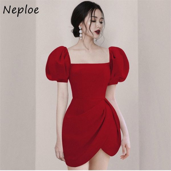 square collar puff sleeve dress summer fashion ireegular dresses women solid color high waist femme vestidos 210422, Black;gray
square collar puff sleeve dress summer fashion ireegular dresses women solid color high waist femme vestidos 210422, Black;gray