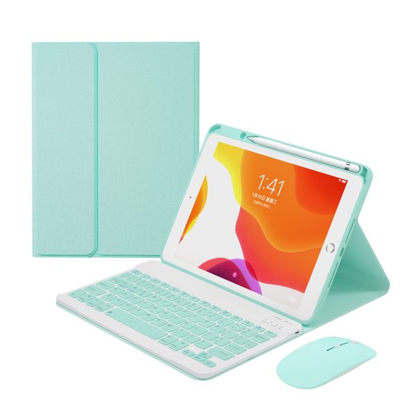 the new for ipad9 10.2 backlit wireless keyboard case comes with a detachable pen slot
the new for ipad9 10.2 backlit wireless keyboard case comes with a detachable pen slot