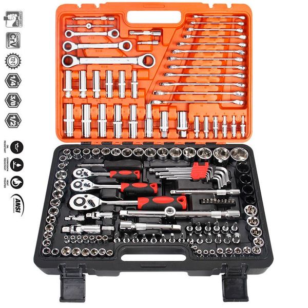 professional hand tool sets 150pcs 1/2" 3/8"1/4inch 72 teeth ratchet wrenches,combination wrench,bit sockets,car repair set mechan
professional hand tool sets 150pcs 1/2" 3/8"1/4inch 72 teeth ratchet wrenches,combination wrench,bit sockets,car repair set mechan