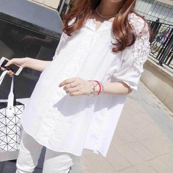 women's blouses & shirts 5xl new korean summer blusas femininas loose lace blouse o-neck half sleeve dot print chiffon women shirt, White
women's blouses & shirts 5xl new korean summer blusas femininas loose lace blouse o-neck half sleeve dot print chiffon women shirt, White