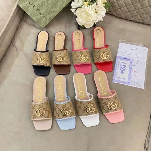 g family 2021 new double g old pattern canvas flat slippers, wear versatile square head cover sole and heel slippers designers outlet ysj, Black
g family 2021 new double g old pattern canvas flat slippers, wear versatile square head cover sole and heel slippers designers outlet ysj, Black