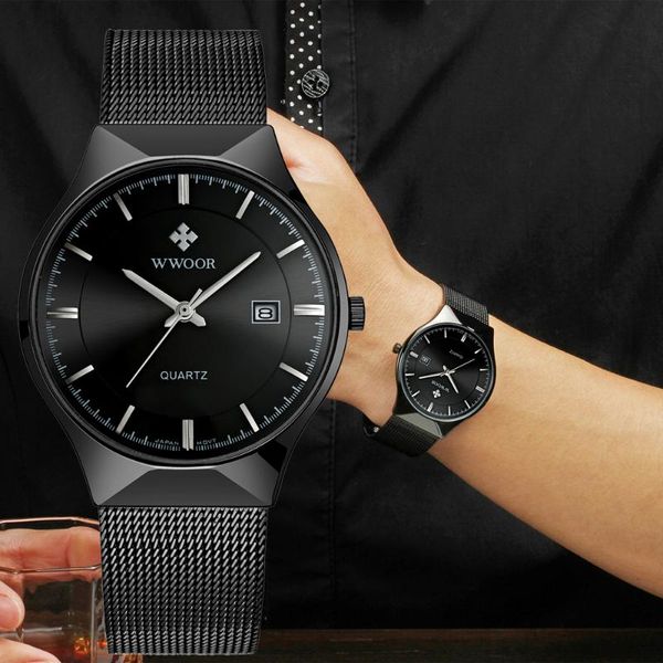 wristwatches mens watches wwoor stainless steel ultra-thin quartz auto date wrist watch for men waterproof relogio masculin, Slivery;brown
wristwatches mens watches wwoor stainless steel ultra-thin quartz auto date wrist watch for men waterproof relogio masculin, Slivery;brown