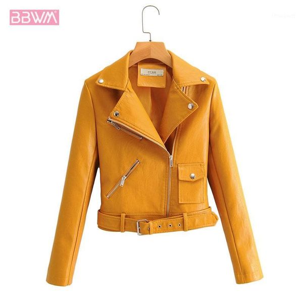 korean locomotive pu slim lapel long sleeve windproof belt yellow chic female coat harajuku simple zipper women's jacket jackets, Black;brown
korean locomotive pu slim lapel long sleeve windproof belt yellow chic female coat harajuku simple zipper women's jacket jackets, Black;brown