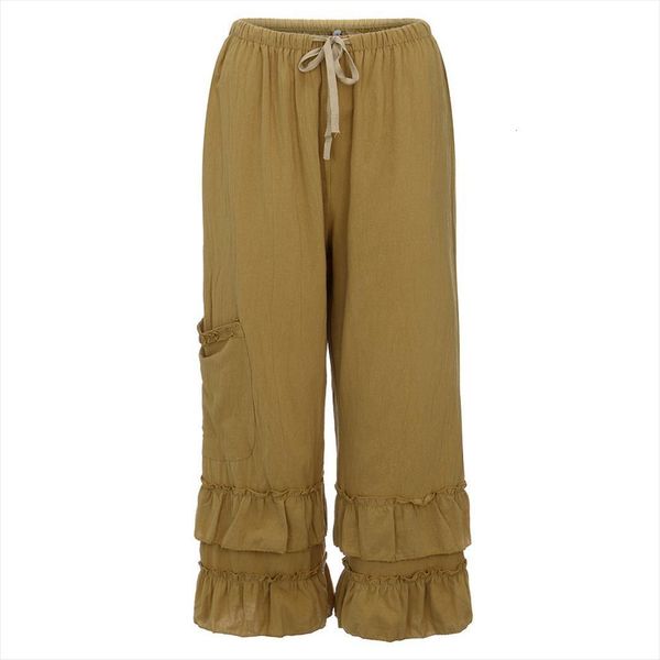 plus size solid cotton linen womens capris folds casual ruffled trousers loose pocket female sashes wide leg, Black;white
plus size solid cotton linen womens capris folds casual ruffled trousers loose pocket female sashes wide leg, Black;white