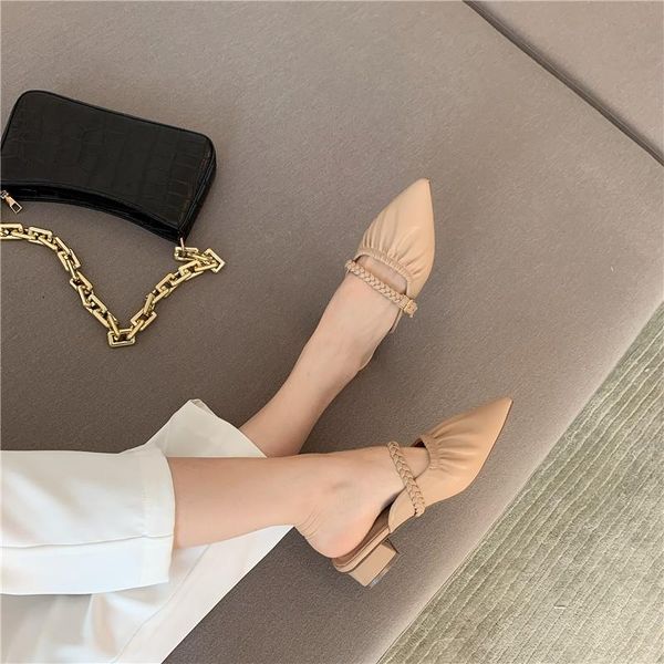 summer fashion ladies sandals and slippers wild buckle strap pointed toe flat heel casual pumps mules, Black
summer fashion ladies sandals and slippers wild buckle strap pointed toe flat heel casual pumps mules, Black