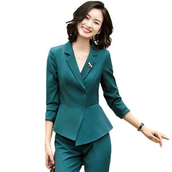 women's suits & blazers women green black ruffle blazer and pant suit office lady business work wear 2 piece set for spring fall winter, White;black
women's suits & blazers women green black ruffle blazer and pant suit office lady business work wear 2 piece set for spring fall winter, White;black