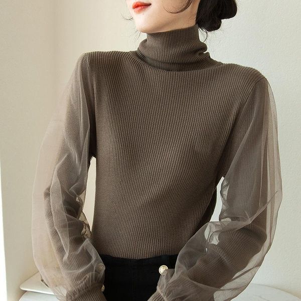 women's sweaters turtleneck sweater women autumn and winter western style fashion lace mesh knit bottoming shirt all-match blouse, White;black
women's sweaters turtleneck sweater women autumn and winter western style fashion lace mesh knit bottoming shirt all-match blouse, White;black