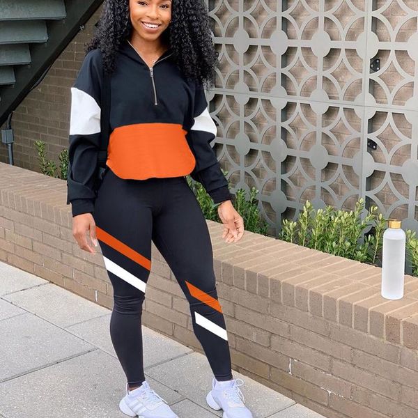 women's two piece pants fall 2021 womens fashion casual set zip long sleeve patchwork and jogging sweatpants outfits sweatsuits for wom, White
women's two piece pants fall 2021 womens fashion casual set zip long sleeve patchwork and jogging sweatpants outfits sweatsuits for wom, White