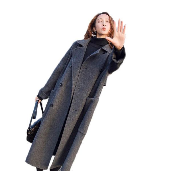 women's wool & blends wsyore autumn and winter casual slim long woolen coat women thick double-breasted warm jacket female ns2903, Black
women's wool & blends wsyore autumn and winter casual slim long woolen coat women thick double-breasted warm jacket female ns2903, Black