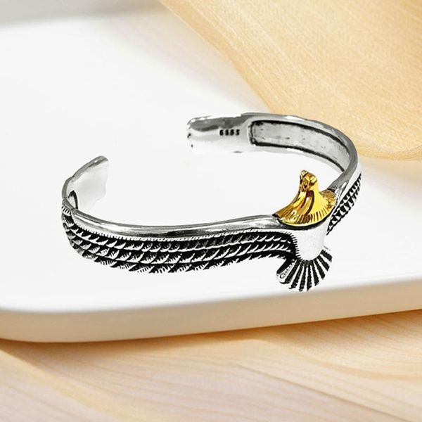 bangle vintage eagle flying feather pattern bangles bracelet opening adjustable viking runes amulet norse mythology, Black
bangle vintage eagle flying feather pattern bangles bracelet opening adjustable viking runes amulet norse mythology, Black