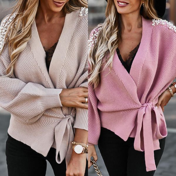 luxury women's jackets 2021 wide sleeved cardigan strap women's sweater, Black;brown
luxury women's jackets 2021 wide sleeved cardigan strap women's sweater, Black;brown