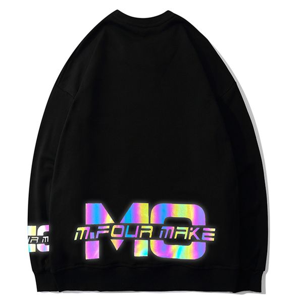 men's hoodies & sweatshirts aolamegs handmade portrait painting, male hoodie with reflective letters, round collar, cozy, pullover', Black
men's hoodies & sweatshirts aolamegs handmade portrait painting, male hoodie with reflective letters, round collar, cozy, pullover', Black