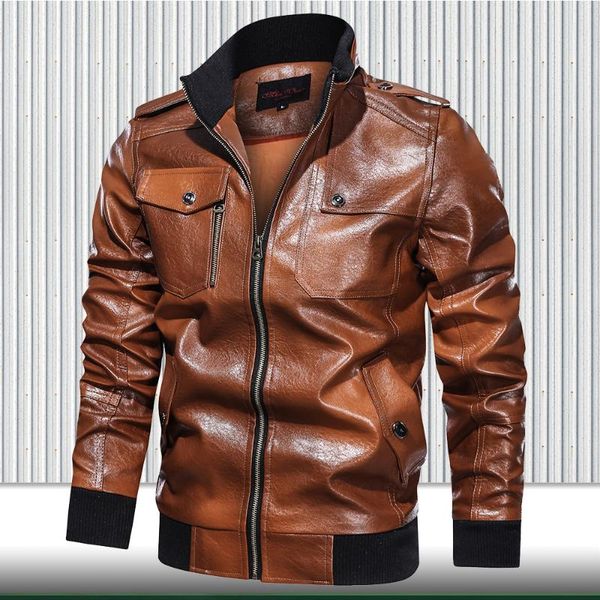 men's fur & faux 2021 fashion leather jackets men vintage slim fit motorcycle coat outwear male warm zipper biker, Black
men's fur & faux 2021 fashion leather jackets men vintage slim fit motorcycle coat outwear male warm zipper biker, Black