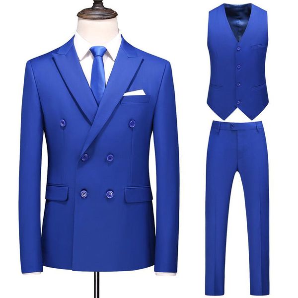 men's suits & blazers 10 colors double breasted tuxedo men groom wedding formal business clothing solid slim fit casual dress, White;black
men's suits & blazers 10 colors double breasted tuxedo men groom wedding formal business clothing solid slim fit casual dress, White;black