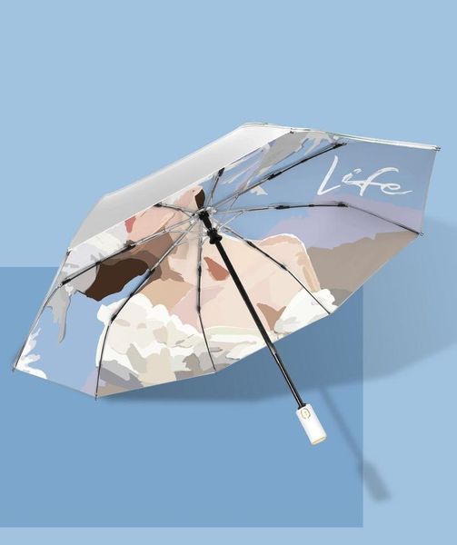umbrellas automatic windproof 3-folding umbrella rain women portable female fashion silver coating men gift parasol
umbrellas automatic windproof 3-folding umbrella rain women portable female fashion silver coating men gift parasol