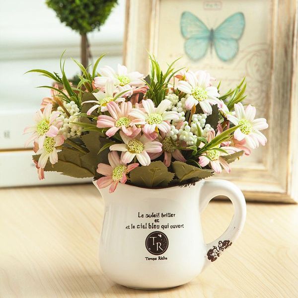 party decoration mini lovely silk daisies artificial flower bouquets wedding chrysanthemum diy plants decorative flowers & wreaths
party decoration mini lovely silk daisies artificial flower bouquets wedding chrysanthemum diy plants decorative flowers & wreaths