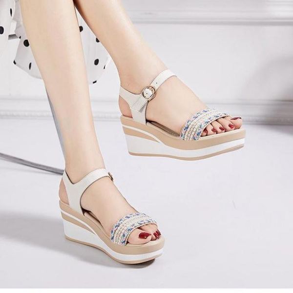 sandals 2021 women ladies fish mouth non-slip platform slope high heels buckle strap outdoor style for, Black
sandals 2021 women ladies fish mouth non-slip platform slope high heels buckle strap outdoor style for, Black